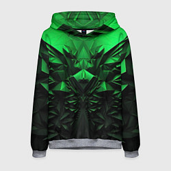 Мужская толстовка Асимметрия зеленого узора
