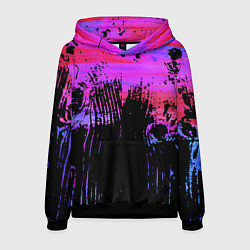 Мужская толстовка Розово синий сочный гранж