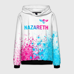 Мужская толстовка Nazareth neon gradient style посередине