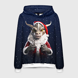 Мужская толстовка Дракон в костюме Санты