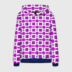 Мужская толстовка Фиолетовые кирпичики и белые полосы