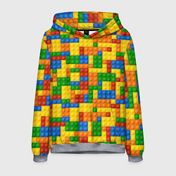 Мужская толстовка Лего - разноцветная стена