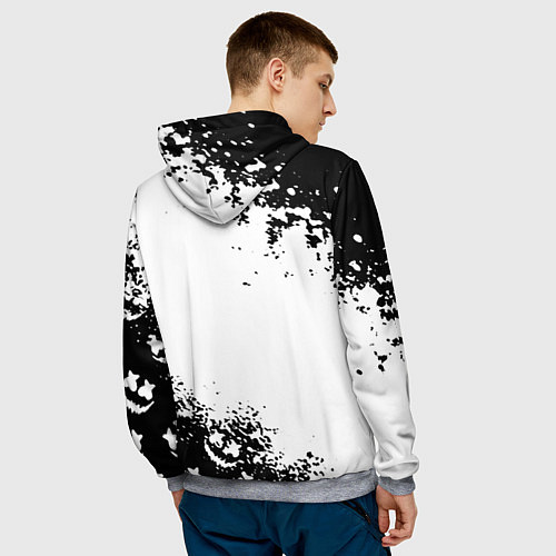 Мужская толстовка Marshmello dj краски / 3D-Меланж – фото 4