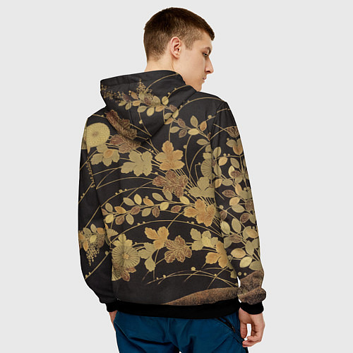 Мужская толстовка Декоративное искусство / 3D-Черный – фото 4