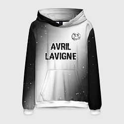 Мужская толстовка Avril Lavigne glitch на светлом фоне посередине