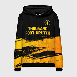 Толстовка-худи мужская Thousand Foot Krutch - gold gradient посередине, цвет: 3D-черный