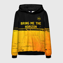 Мужская толстовка Bring Me the Horizon - gold gradient посередине