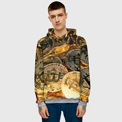 Толстовка-худи мужская Золото цифровой эры, цвет: 3D-меланж — фото 2