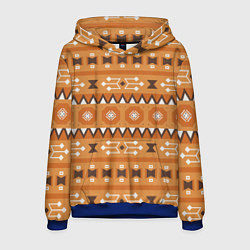 Мужская толстовка Brown tribal geometric