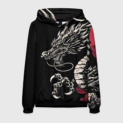 Мужская толстовка Japanese dragon - irezumi - art