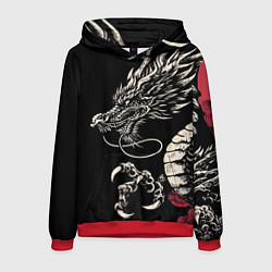 Мужская толстовка Japanese dragon - irezumi - art