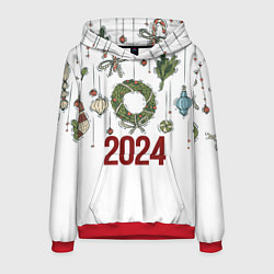 Мужская толстовка Новогодние украшения