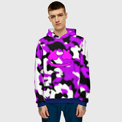 Толстовка-худи мужская Marshmello camo, цвет: 3D-синий — фото 2