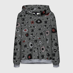 Мужская толстовка Серый цвет: глазики-косоглазики