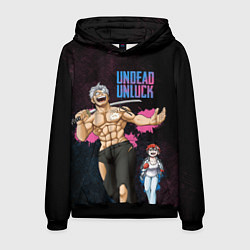 Толстовка-худи мужская Undead Unluck - Fuuko and Andy, цвет: 3D-черный