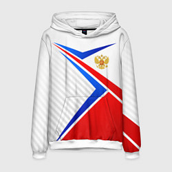 Мужская толстовка Герб РФ - классические цвета флага