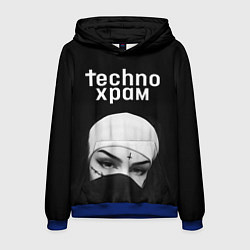 Мужская толстовка Techno храм монашка в маске