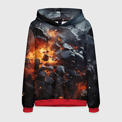 Мужская толстовка Взрыв камней и плит