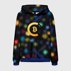 Мужская толстовка Bitcoin logo criptomoney