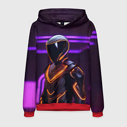 Мужская толстовка Неоновый футуристичный гонщик