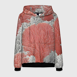 Мужская толстовка Красные и белые кораллы