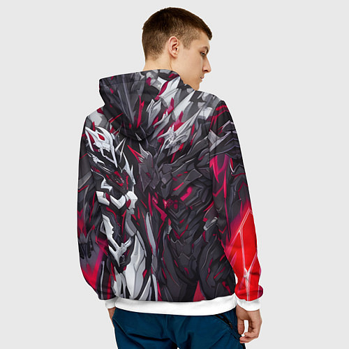 Мужская толстовка Адская броня / 3D-Белый – фото 4