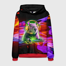 Мужская толстовка Capybara is an avid gamer