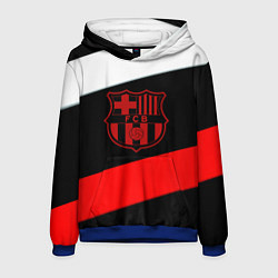 Толстовка-худи мужская Barcelona stripes sport, цвет: 3D-синий