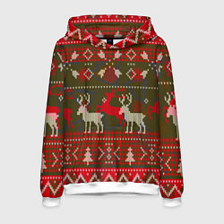 Мужская толстовка Рождественский орнамент