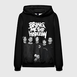 Толстовка-худи мужская Bring me the horizon - group, цвет: 3D-черный