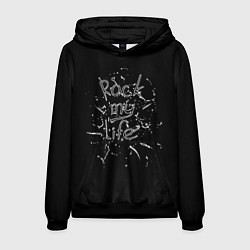 Мужская толстовка Rock my life чёрный