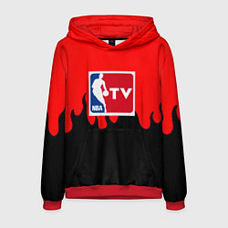 Толстовка-худи мужская NBA sport flame, цвет: 3D-красный