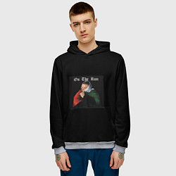 Толстовка-худи мужская Alblak 52 - On the run, цвет: 3D-меланж — фото 2