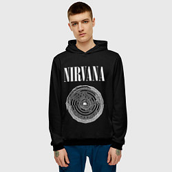 Толстовка-худи мужская Nirvana Inferno, цвет: 3D-черный — фото 2