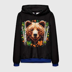 Мужская толстовка Медвежья полигональная голова