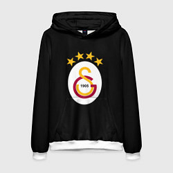 Толстовка-худи мужская Galatasaray logo fc, цвет: 3D-белый