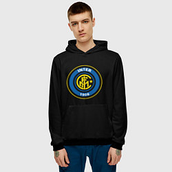 Толстовка-худи мужская Inter fc, цвет: 3D-черный — фото 2