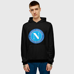 Толстовка-худи мужская Napoli fc, цвет: 3D-черный — фото 2