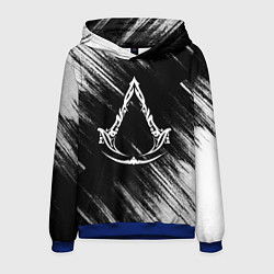 Толстовка-худи мужская Assassins creed Mirage - потертости, цвет: 3D-синий