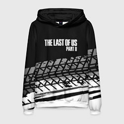 Толстовка-худи мужская The Last of Us краски асфальт, цвет: 3D-белый