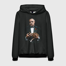 Мужская толстовка Крестный отец и кот