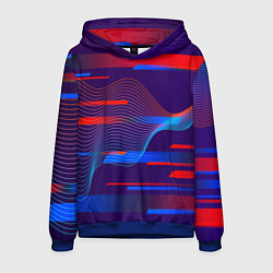 Толстовка-худи мужская Abstraction colored, цвет: 3D-синий