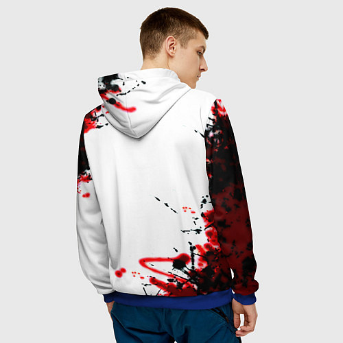 Мужская толстовка Robocop краски / 3D-Синий – фото 4