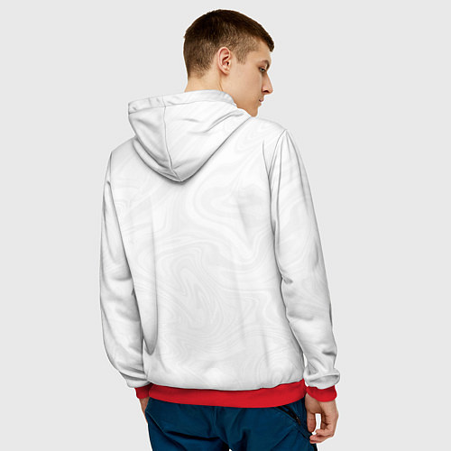 Мужская толстовка Мьюнинг эмодзи / 3D-Красный – фото 4