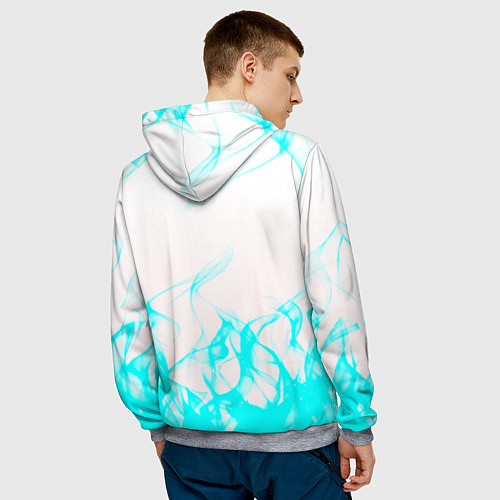 Мужская толстовка Dragon age flame / 3D-Меланж – фото 4