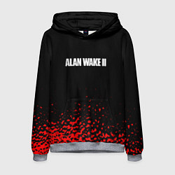 Толстовка-худи мужская Alan wake писатель гейм краски, цвет: 3D-меланж