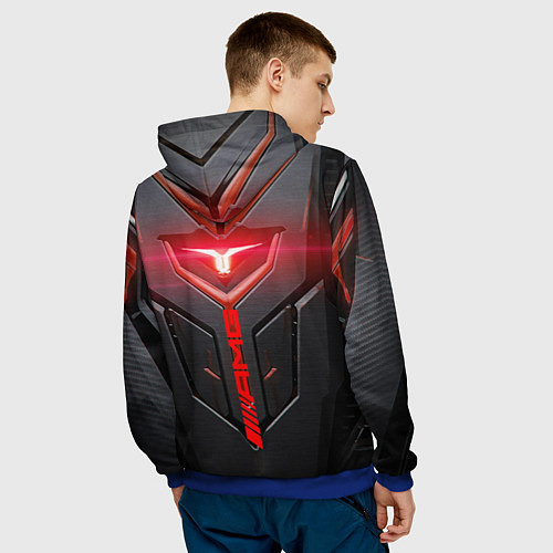 Мужская толстовка Мотор от BMW / 3D-Синий – фото 4