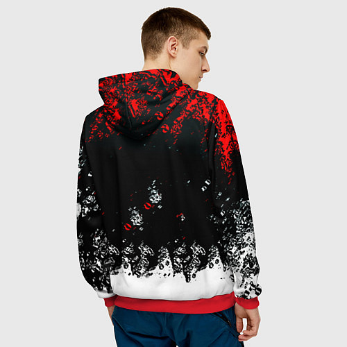 Мужская толстовка Bully краски / 3D-Красный – фото 4