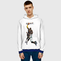 Толстовка-худи мужская Goat 23 - LeBron James, цвет: 3D-синий — фото 2
