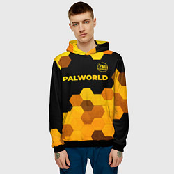 Толстовка-худи мужская Palworld - gold gradient посередине, цвет: 3D-черный — фото 2